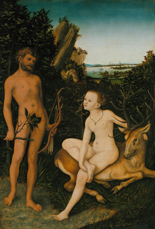 Apollo and Diana by Lucas Cranach the Elder, 1530  