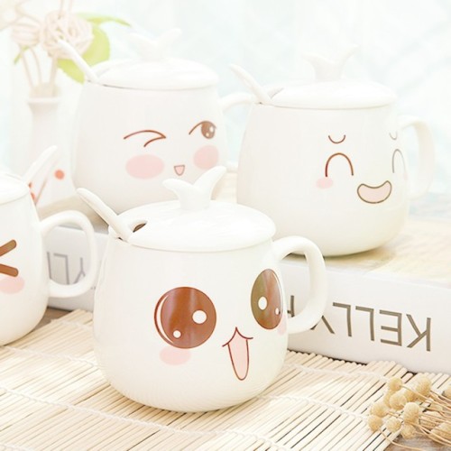 ♡ Kawaii Cartoon Ceramic Cups (6 Colours) - Buy Here ♡Discount Code: behoney (10% off your purchase!