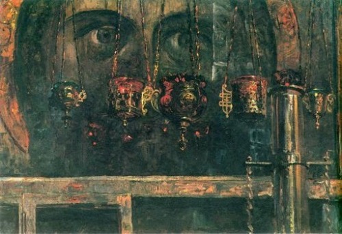 speciesbarocus:Pavel Korin - The Eyes of the Savior (1932).