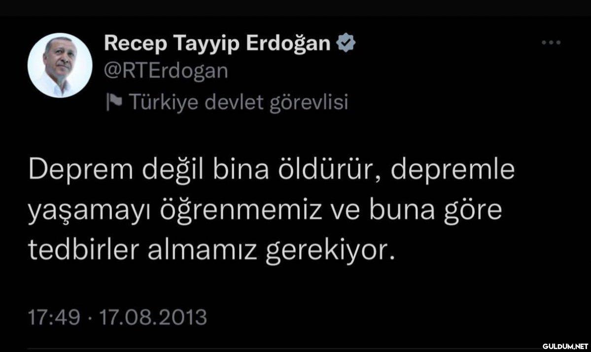 Recep Tayyip Erdoğan...