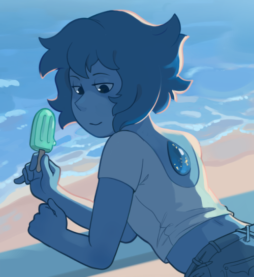 oceangemzine2017:( This water-coloring Lapis above was also drawn by one of our super sweet contribu