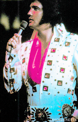 vinceveretts:  Elvis Presley performs at Madison Square Garden in New York on the evening of June 10