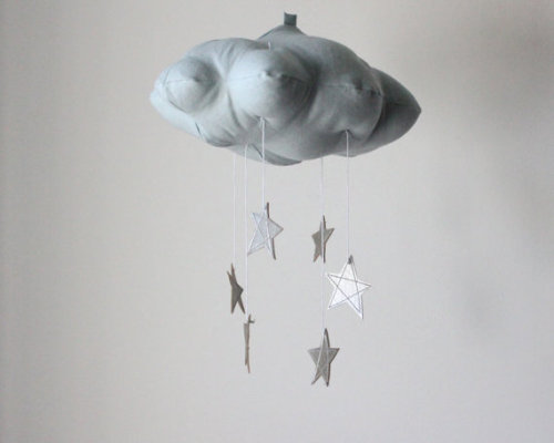 Porn photo iluvetsy-features:  Cloud Mobiles — BabyJivesCo