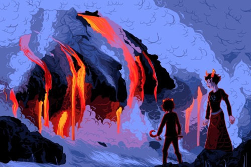 phanerondrifter:==>Karkat and Kanaya: light the forge.In honor of their latest frog breeding miss