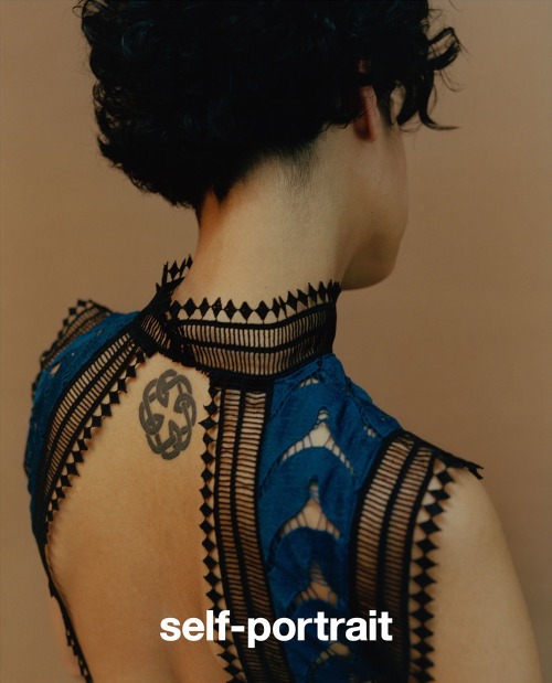 ourhellophoenix:  SELF-PORTRAIT FALL WINTER 2015.16 CAMPAIGN  Photographer: Lea Colombo  Art Direction: Alexandra Carl Casting: Ben Grimes Model: Damaris Goddrie 