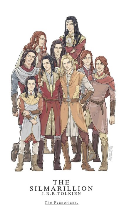 eldamaranquendi:Feanor, feanorings & Celebrimor by  ChoiStar