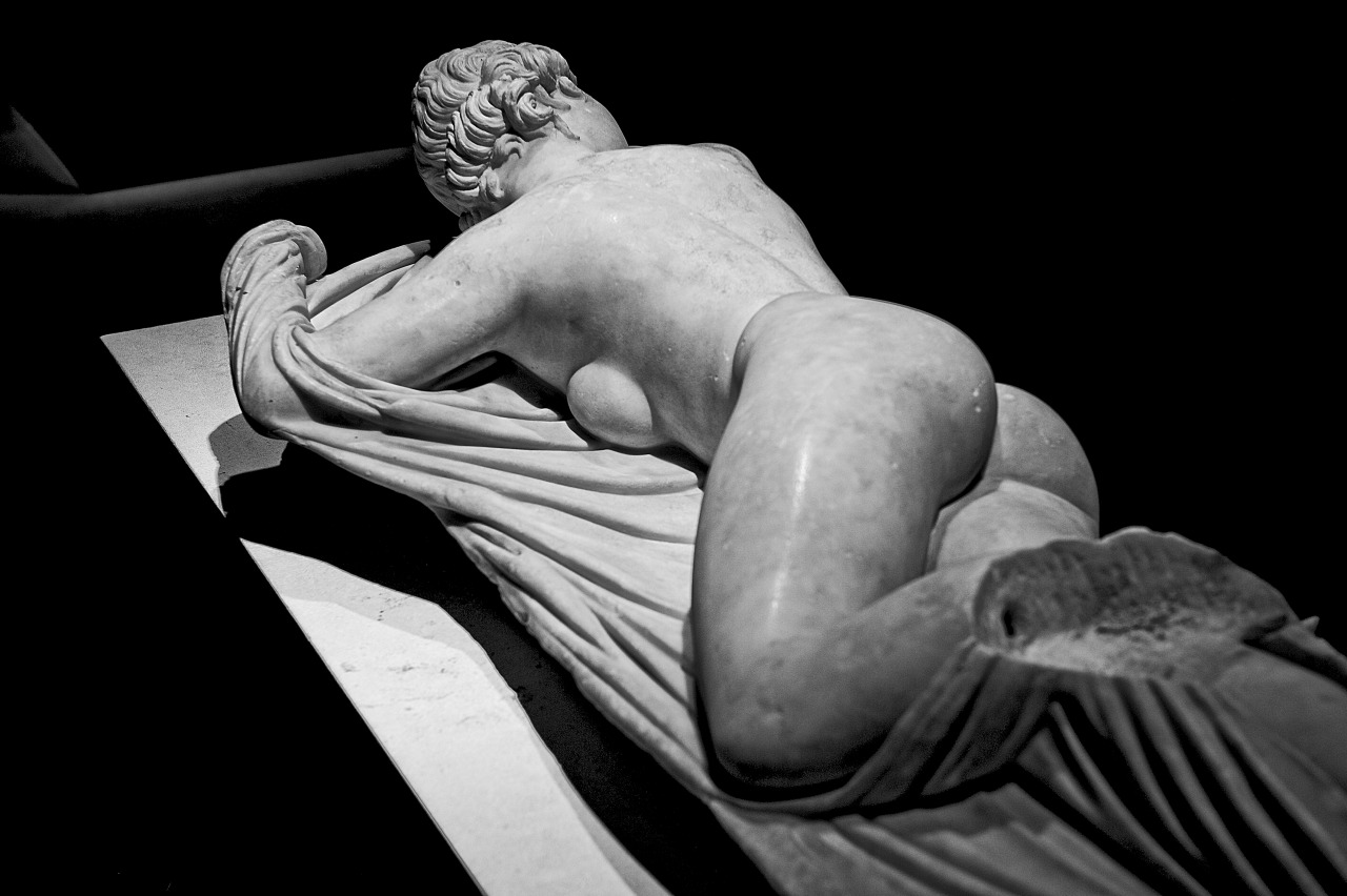 mp-a:  the hermaphrodite, Museo Romano, Rome, Palazzo Massimo. All rights reserved