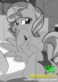 Decided to OPEN a 2-character pony YCH of