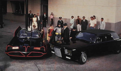 Two of the coolest cars ever.  The 1966 Batmobile and the Green Hornet Black Beauty.  I remember wat