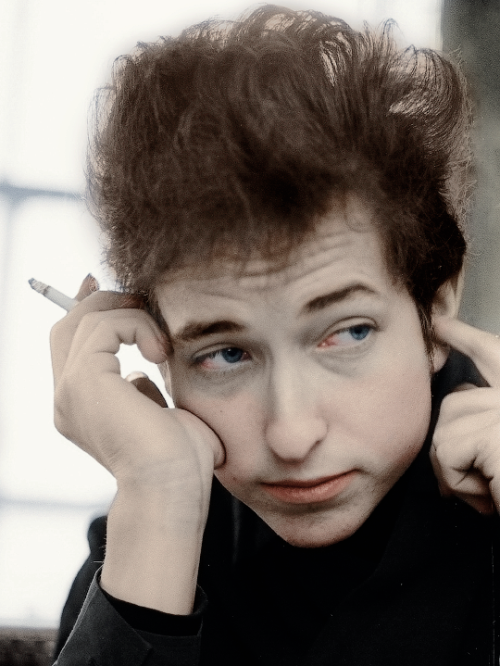 bob dylan —colored by @yesterdey