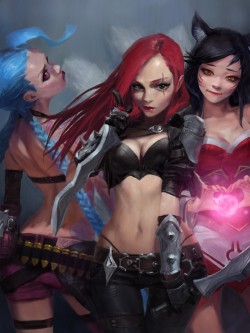 art-of-cg-girls:  league of legends fanart by Park Pyeongjun   this is awesome, love the different expressions and characterisation