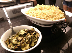 In honor of our new episode tonight where Steven&rsquo;s a big fat meanie, the Steven Crewniverse is eating a delicious helping of Zucchini and Linguine!  I wanna go back in time and eat another plate! Made by Christy Cohen!