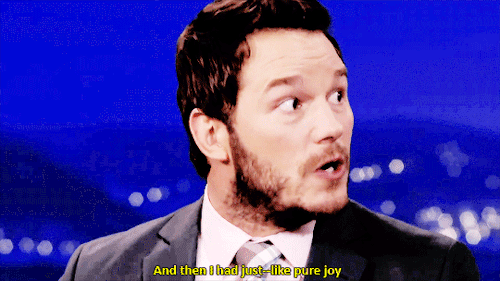 “The face that you give is really just–you should do nothing. That’s the key” -Chris Pratt’s S