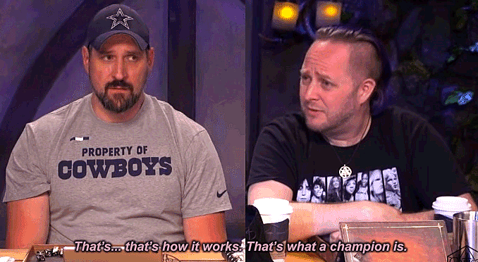 Taliesin Jaffe as Caduceus Clay speaking to Travis Willingham as Fjord.
Caduceus: That's... that's how it works. That's what being a champion means.