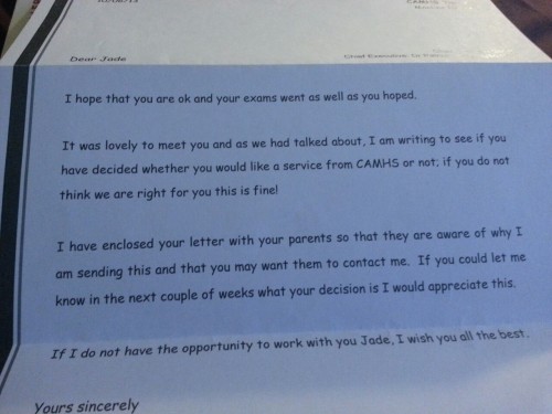They wrote to me, in fucking comic sans. This is so condescending.. im 16 not 5!