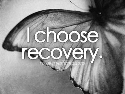 iloveyoubrokenbutterfly:  Choose recovery!
