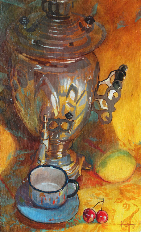  The disappearing lemon.  Oil on canvas. 50x30 cm Cabbage.  Oil on canvas. 50x50 cm.