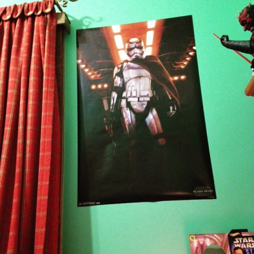 The Queen, #captainphasma , is up on my wall! #starwars #forceawakens #episodevii #gwendolinechristi