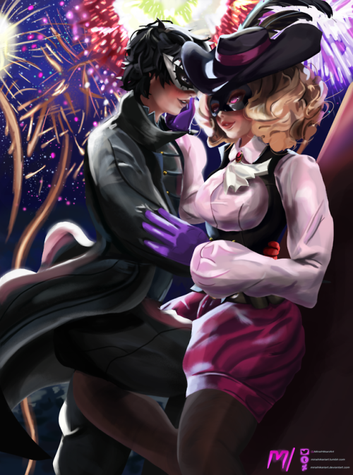 Noir x Joker (HaRen) - Persona 5Had a lot of fun with this and my last Haru piece, this was requeste
