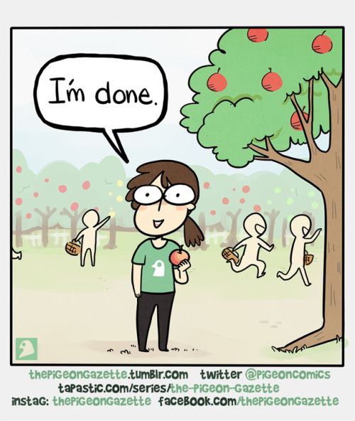 thepigeongazette:if I have to be dragged to apple picking every year, y’all have to hear about it 