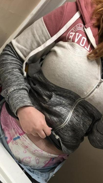 Porn Pics Diaper and hoodie and jeans!