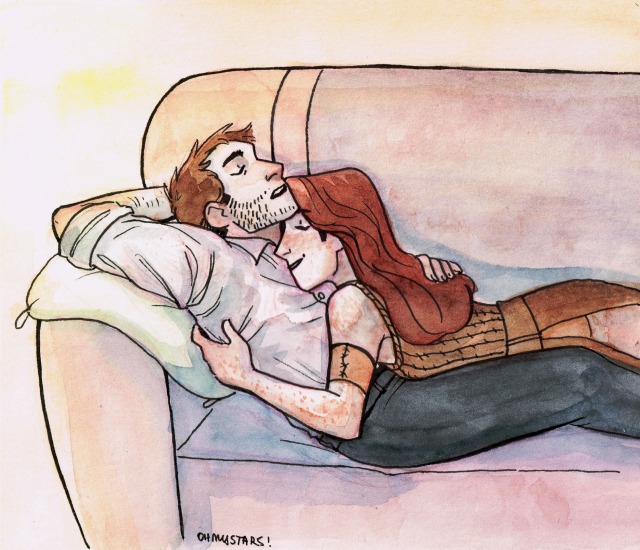 alyona11:A morning nap. I can draw them sleeping forever. I would gladly read a fic
