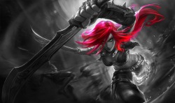 Monochromatic Splash Art: Classic Katarina