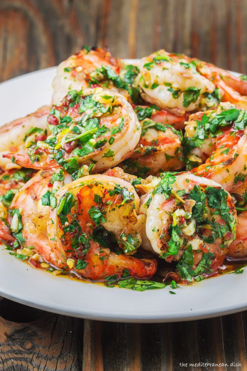 beautifulpicturesofhealthyfood:  Grilled Shrimp with Roasted Garlic-Cilantro Dipping Sauce…RECIPE 