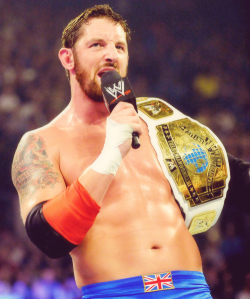 Sweaty Wade Barrett! Hell Yeah!!!