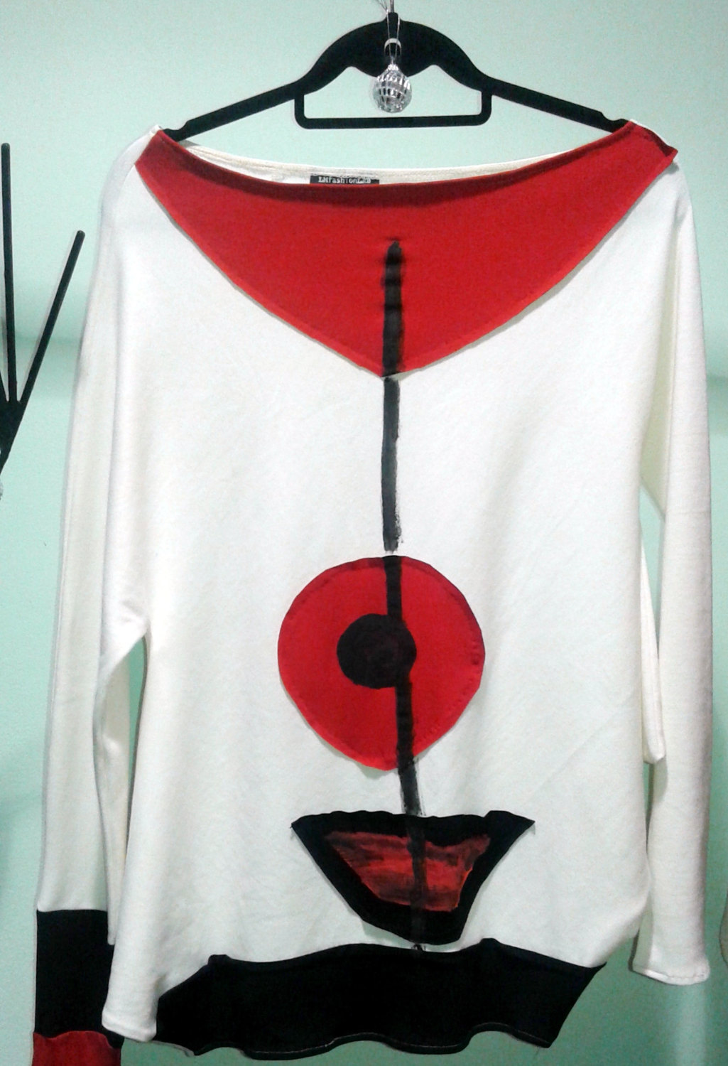 Geometric White Tunic only 92 $