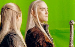 “He’s got an extensive wardrobe. I just imagine Thranduil, at any given moment say "Ah ok