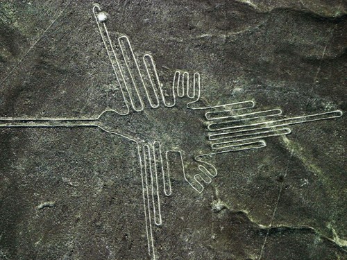 manybirdsfromthetreeoflife: Nazca lines. The condor, the hummigbird,