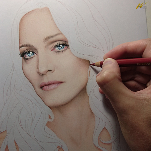 Madonna II, in progress.My Facebook page: http://facebook.com/WillCostaIllustrationMy Instagram: htt