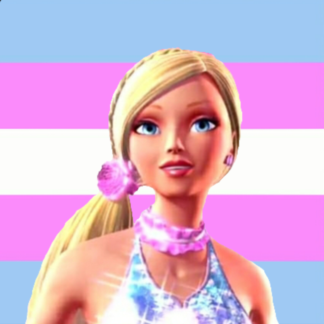 barbie-pride-flags:Trans pride flag color picked from Barbie from Fashion Fairytale!