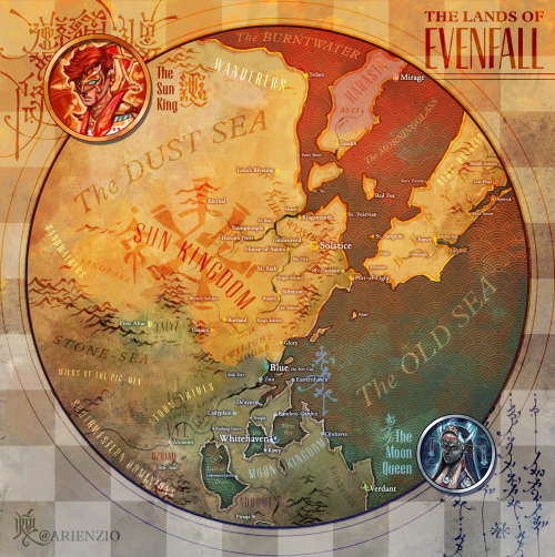 Finally got around to doing a map of Evenfall now that I’m reviving the projectSun KingdomAn ancient