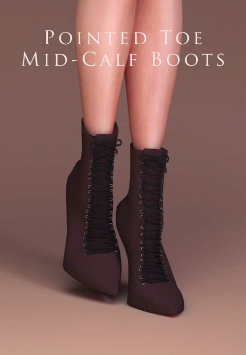 astya96cc:Pointed Toe Mid-Calf Boots Slider &amp; Non Slider Versions30 swatchesnew meshcustom thumb