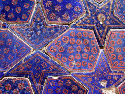 suzani:  Ancient tiles, Uzbekistan.