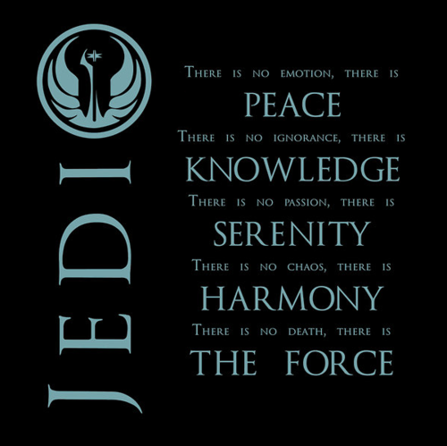 xkeepyourheadupkidx:  ed-pool:  “A Jedi uses the Force for knowledge and defense. Never for attack.” Master Yoda  “Evil is a word used by the ignorant and the weak. The dark side is about survival. It’s about unleashing your inner power. It glorifies