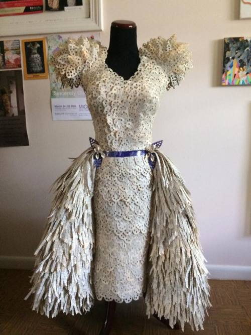 Dress made from romance novels (9-16-2016)