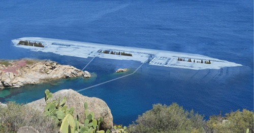 architizer:  Wrecked Cruise Ship to Become Seaside Public Space!