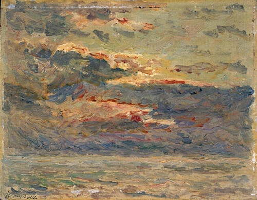 maxime-maufra:Sunset on the Sea, 1910, Maxime Maufra