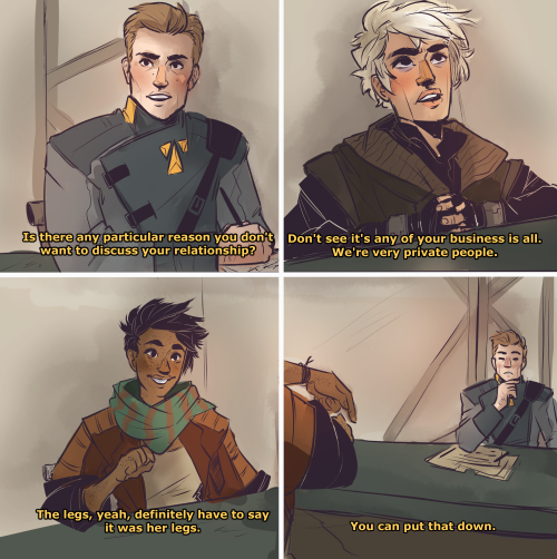 aelwen-art:Based on one of my favourite Firefly scenes (Bushwacked) only with Kris and Mas because i