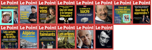 Un an de Unes du magazine Le Point. 50 couvertures, 10 femmes. 