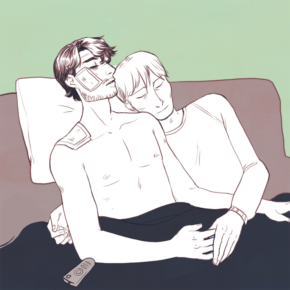 strangestorys:  feyuca:  tired babies healing in hiding, keeping an eye on the news