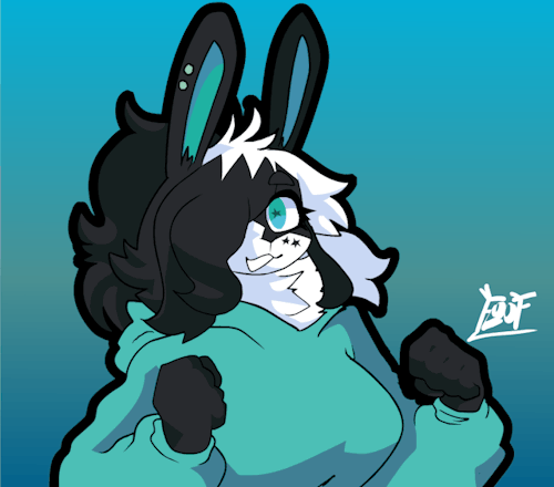 Floofgamingartist:  Haha Simple Bunny Loop Animation Goes Brrrrrrrrrr
