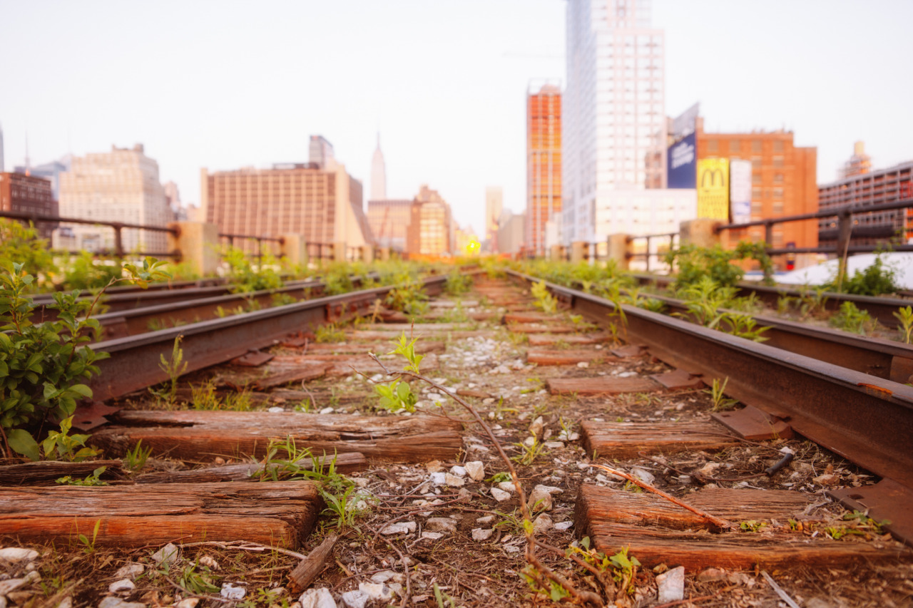 nythroughthelens:  High Line at the Rail Yards. The final section of railroad tracks.