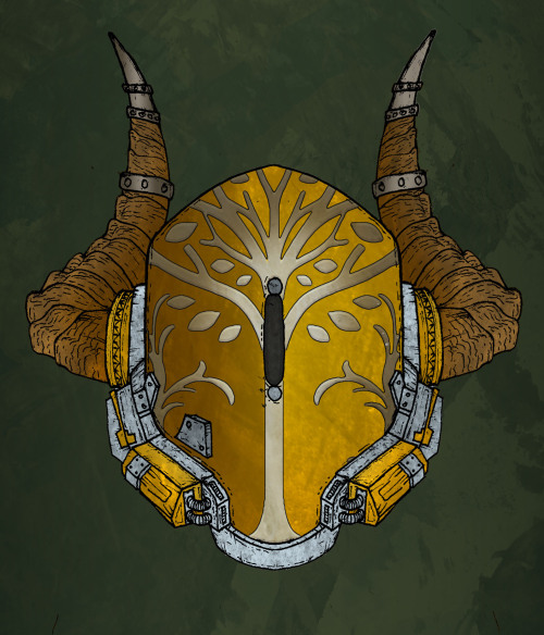 dingomontgomery:“Lord Saladin forged this horned great-helm himself, in hopes that someday his forme