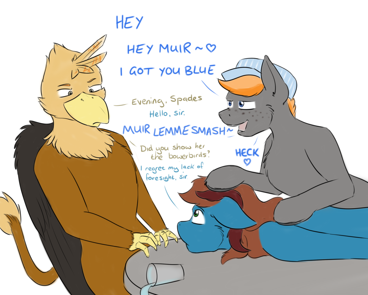 askspades: I’m sorry, sir, she asked about avian courtship rituals and I did not