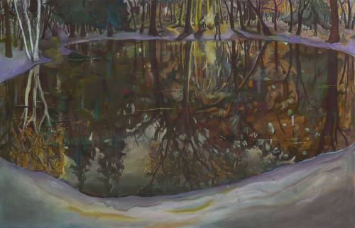 Dark Mirror   -   Alice Brasser , 2019-20Dutch,b.1965-Mixed media on paper ,  90 x 140 cm.