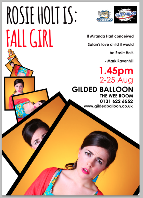 Fall Girl Poster This was a relatively quick turnaround poster design for a comedy act called Fall G